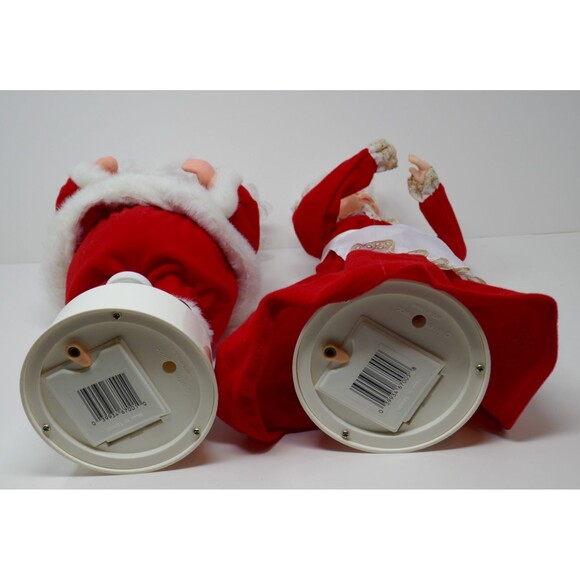 Santa's Best Mr & Mrs Santa Claus Lighted Animated Motionette Figures WORKS - Picture 12 of 16